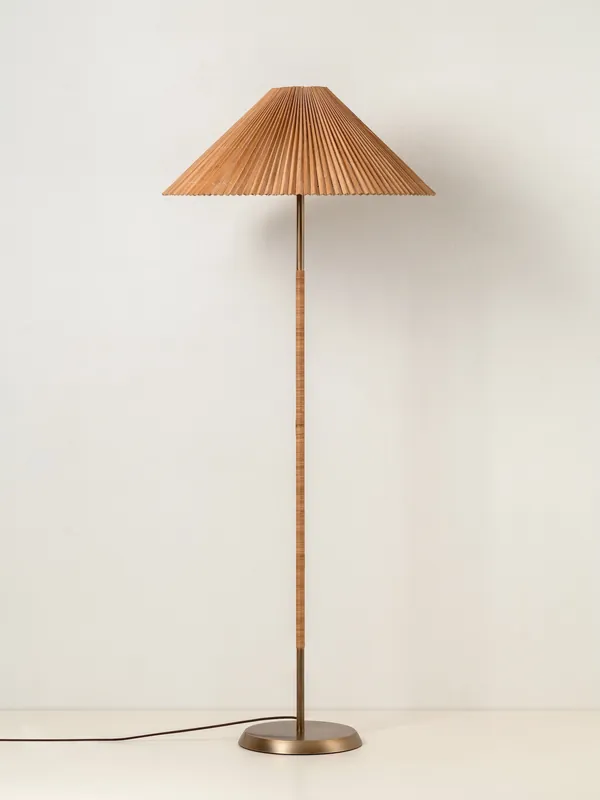 Parker Minimalistische Stehlampe aus Bambus