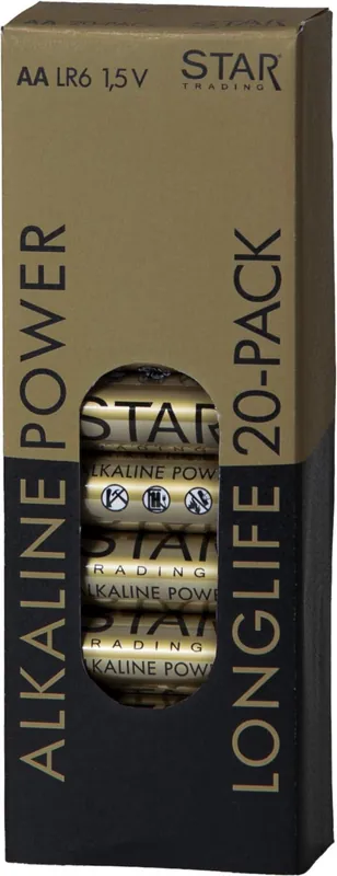 Batterie Pack De 20 AA 1,5V Power Alkaline
