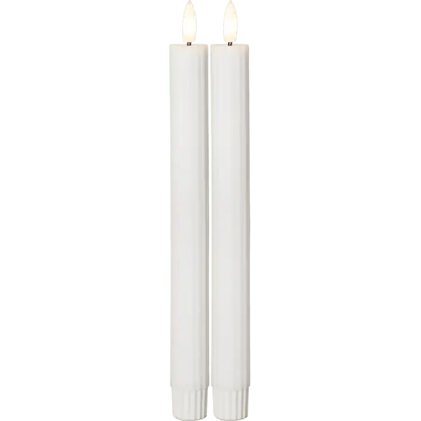 LED Bougie Cierge Flamme Stripe
