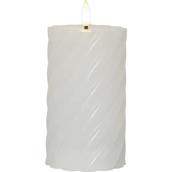 LED Bougie Pilier Flamme Swirl