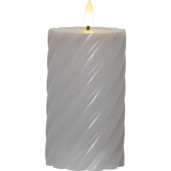 LED Bougie Pilier Flamme Swirl