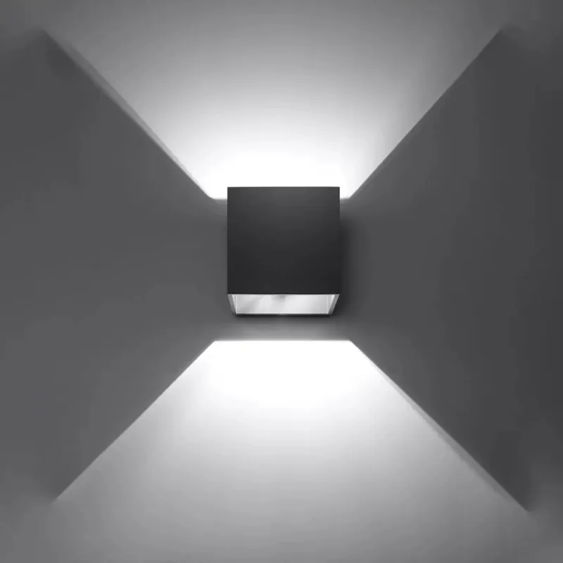 QUAD 1 black wall light