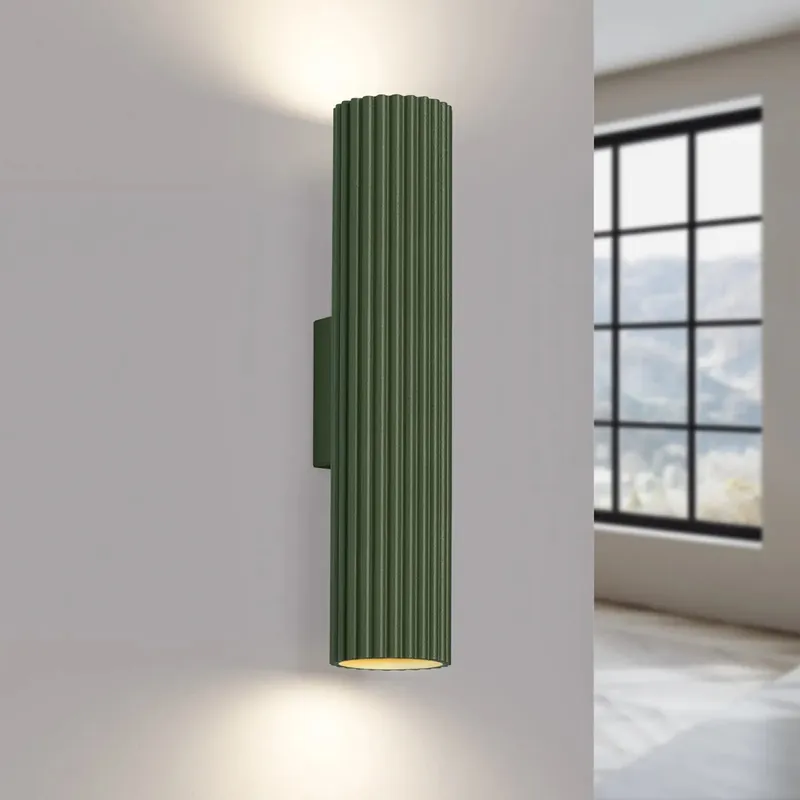 KARBON 30 wall light, olive green
