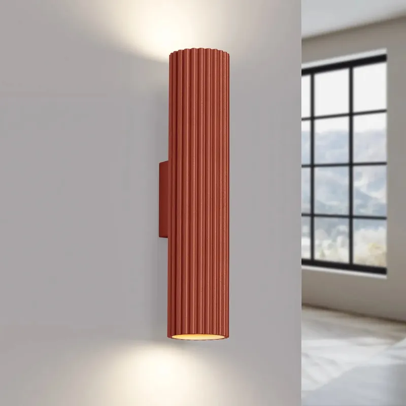 KARBON 30 wall light, ochre red