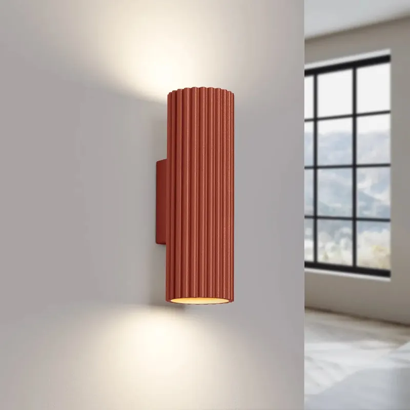 KARBON 20 wall light, ochre red