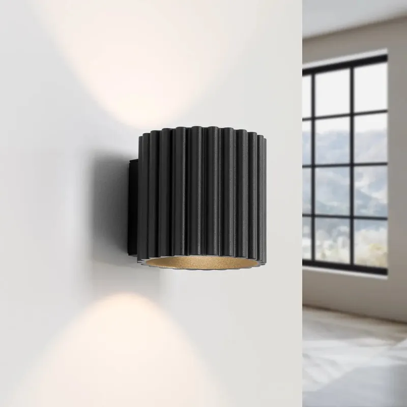 AURA black wall light G9