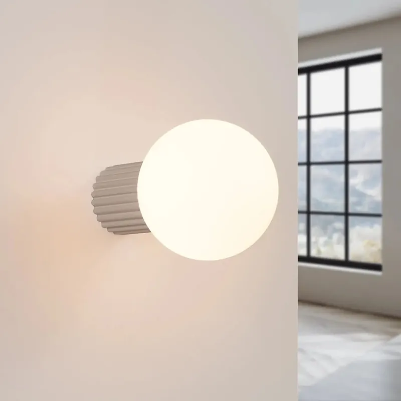 HALO taupe wall light IP44