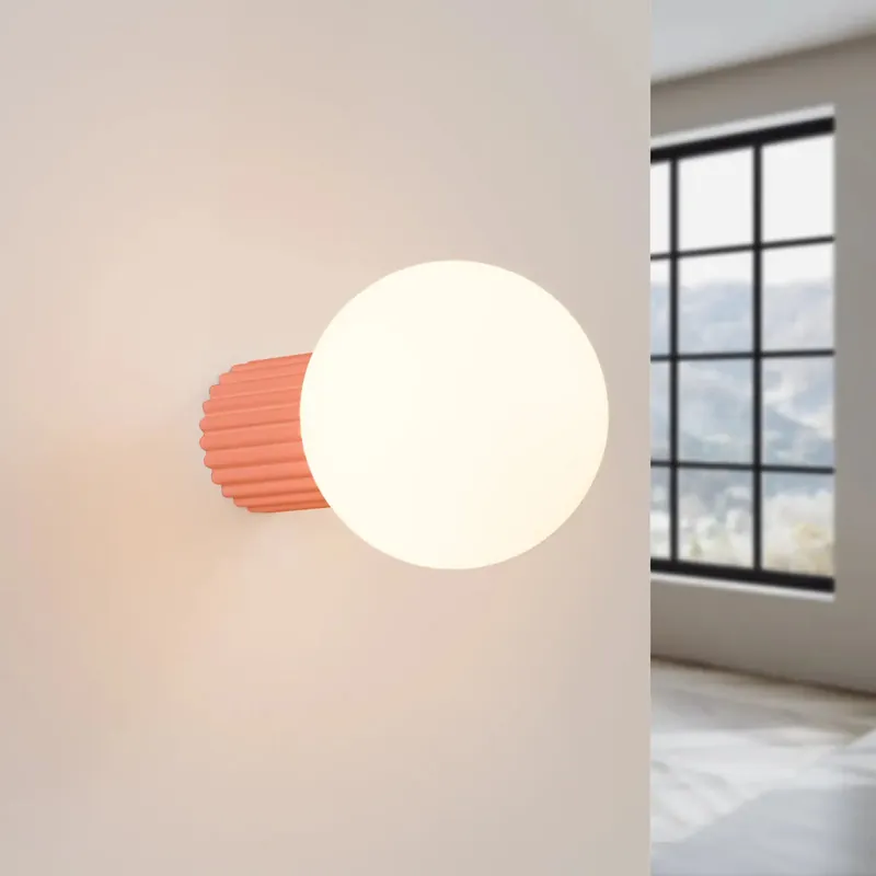 HALO peach wall light IP44