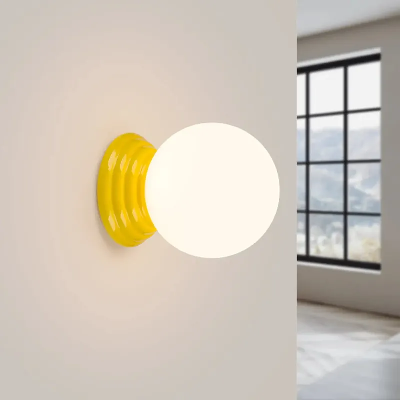 ZORI yellow wall light IP44
