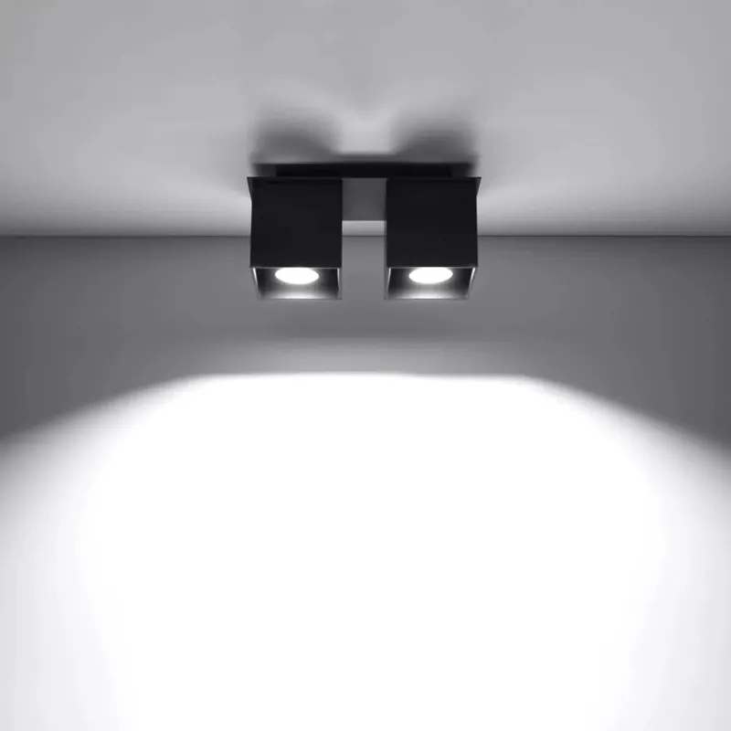 QUAD 2 black ceiling light