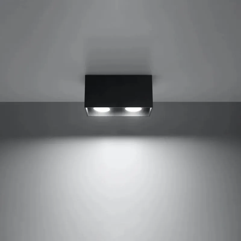 QUAD black ceiling light
