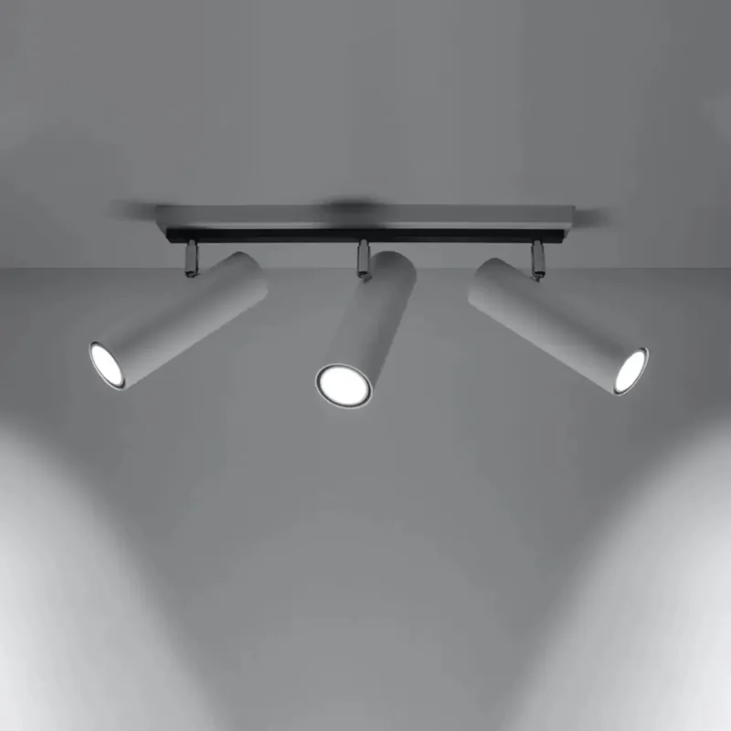 DIREZIONE 3 white ceiling light