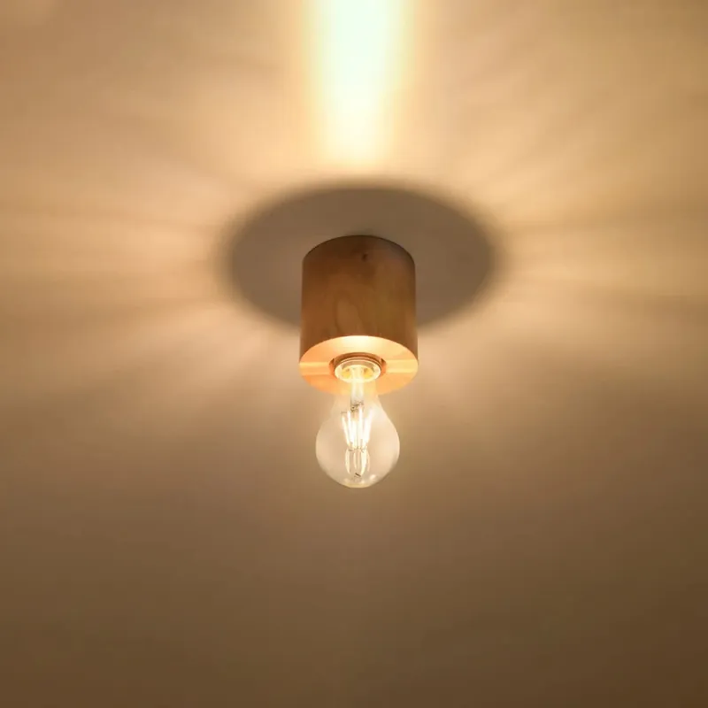 SALGADO ceiling light in natural wood