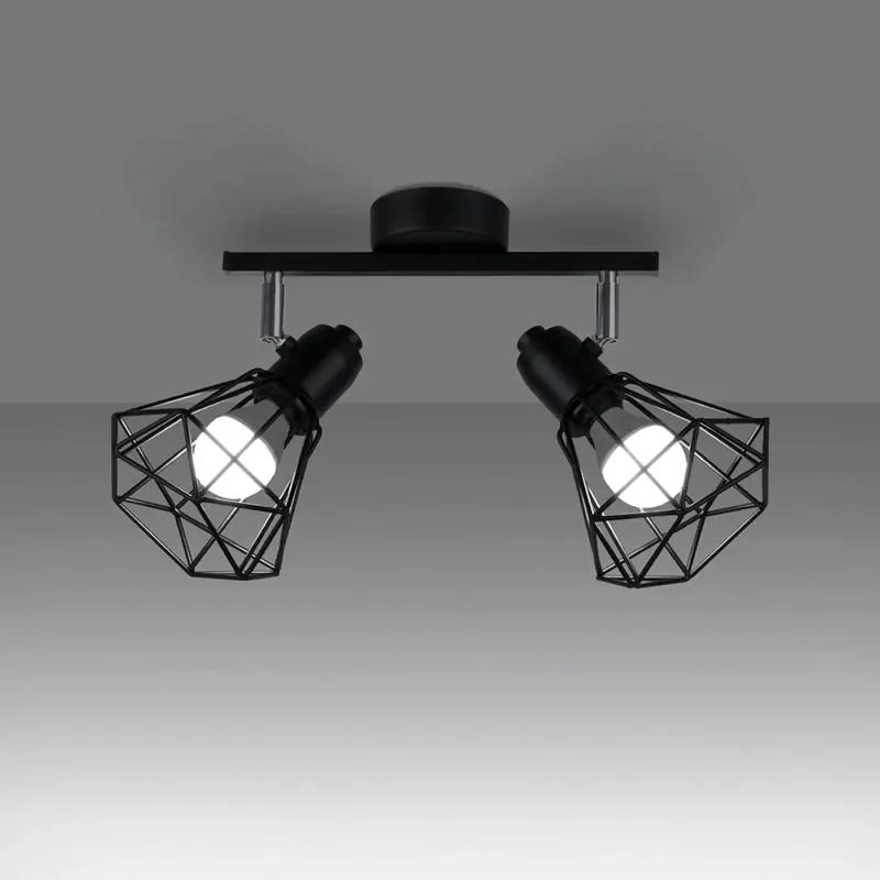 ARTEMIS 2 black ceiling light