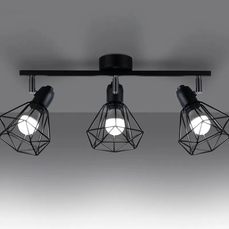 ARTEMIS 3 black ceiling light