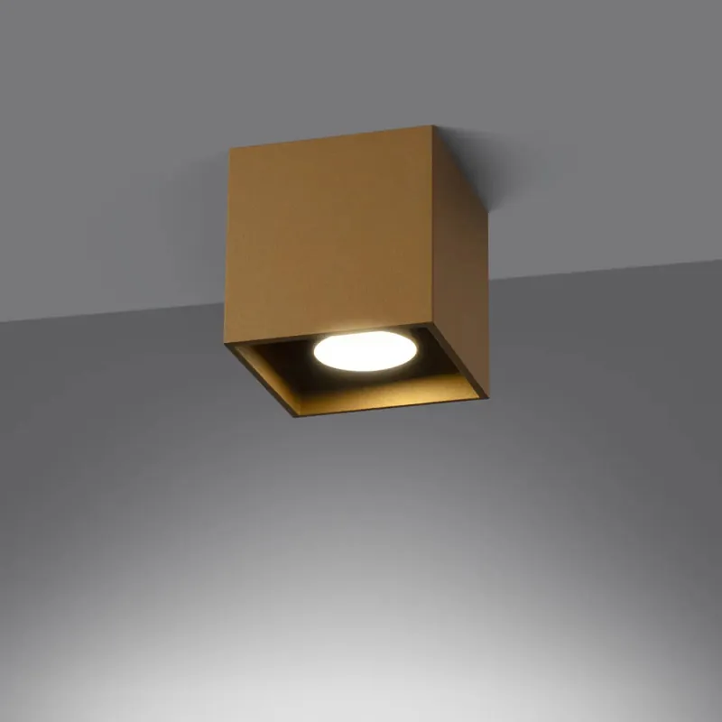 QUAD 1 Gold Ceiling Light