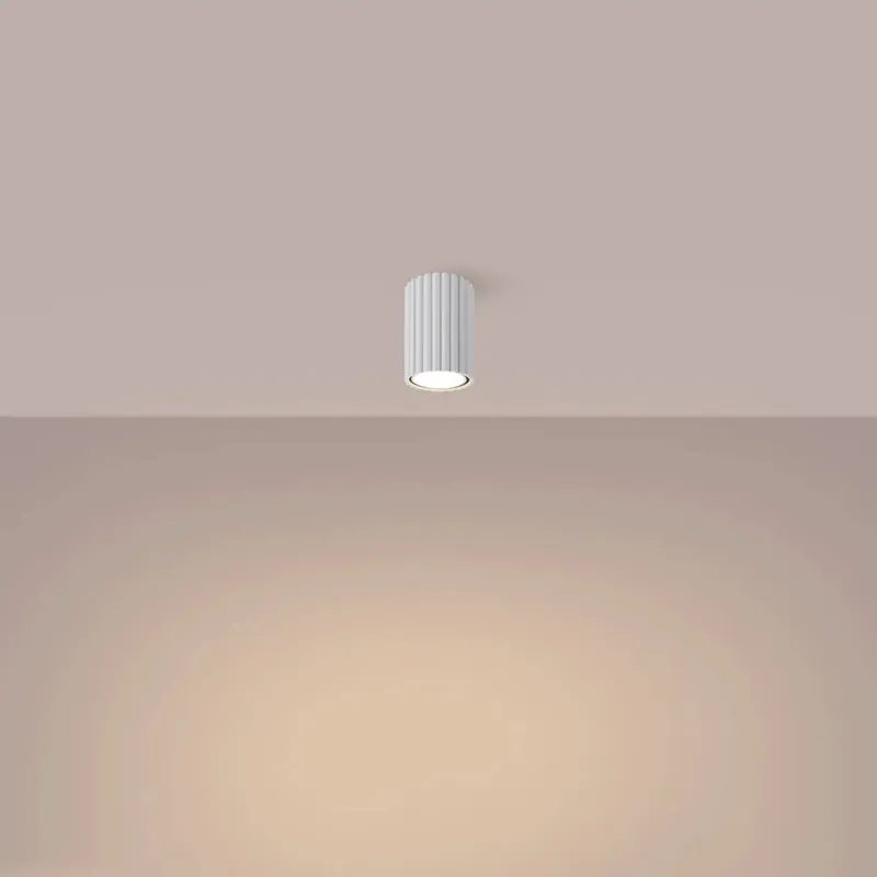 KARBON 10 white ceiling light