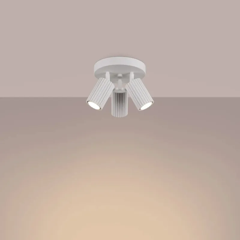 KARBON 3P white ceiling light