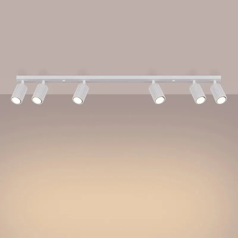 KARBON 6L white ceiling light