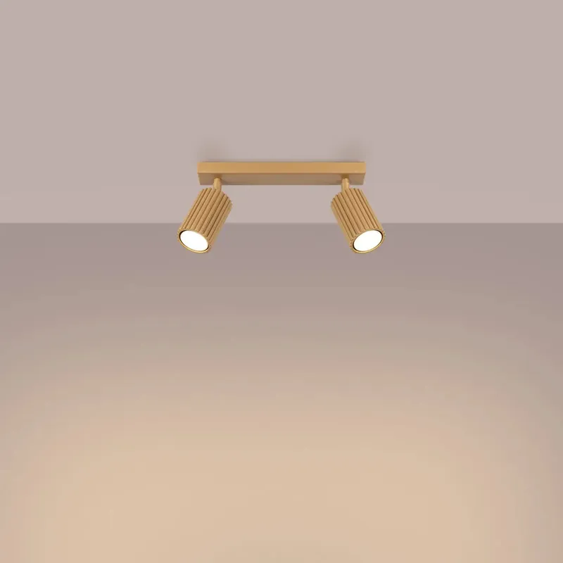 KARBON 2 gold ceiling light