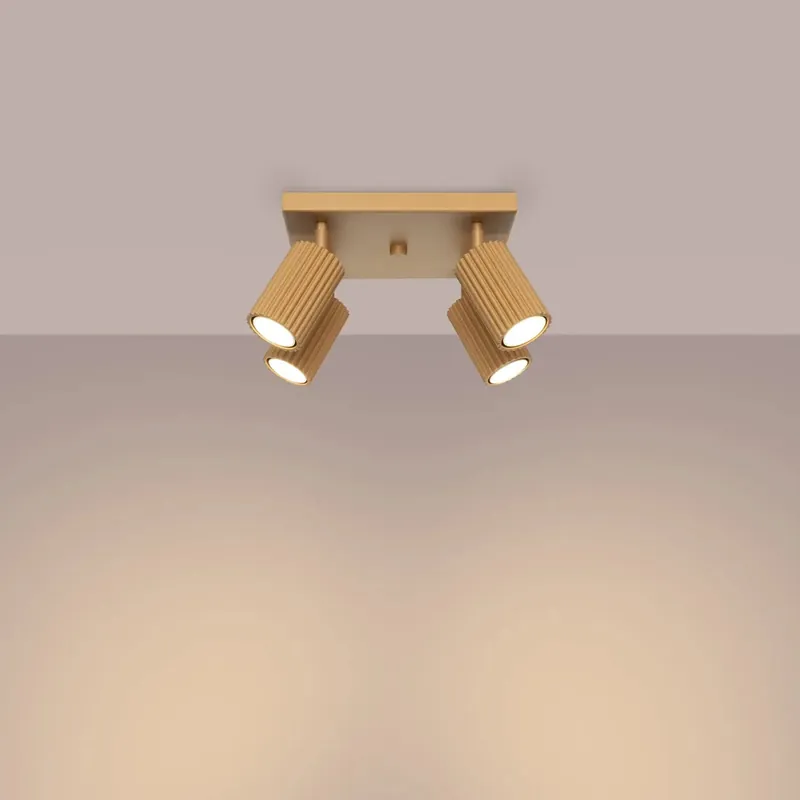KARBON 4 gold ceiling light