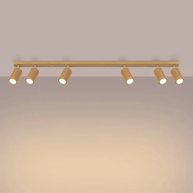 KARBON 6L Gold Ceiling Light