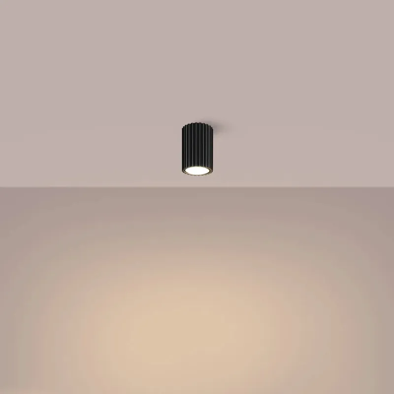 KARBON 10 black ceiling light