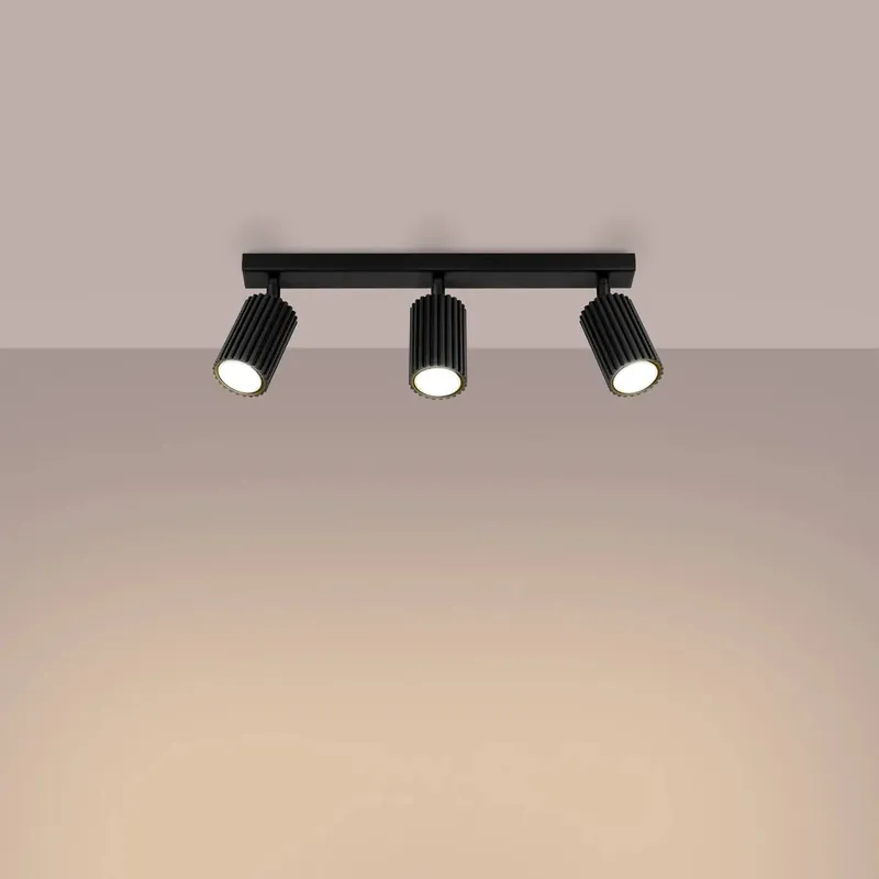 KARBON 3L black ceiling light
