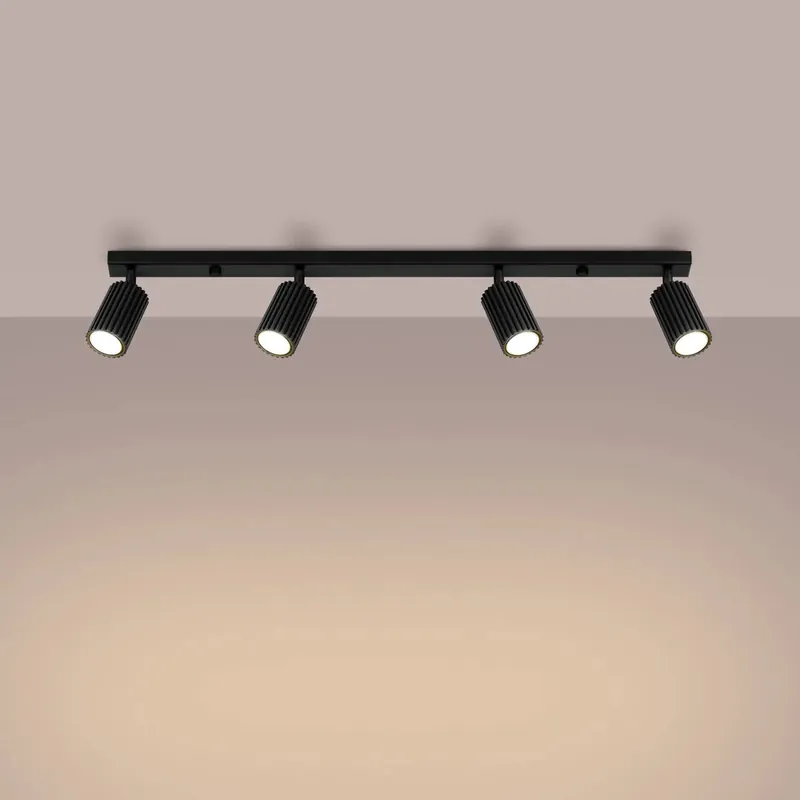 KARBON 4L black ceiling light