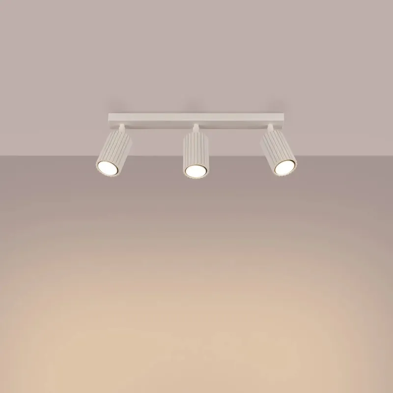 KARBON 3L beige ceiling light