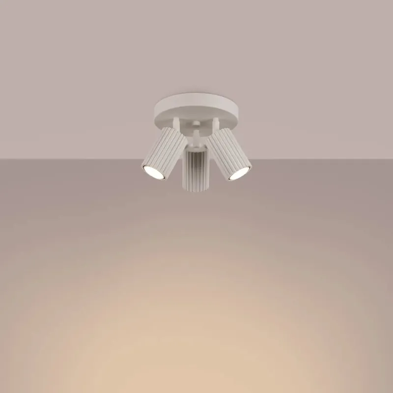 KARBON 3P beige ceiling light