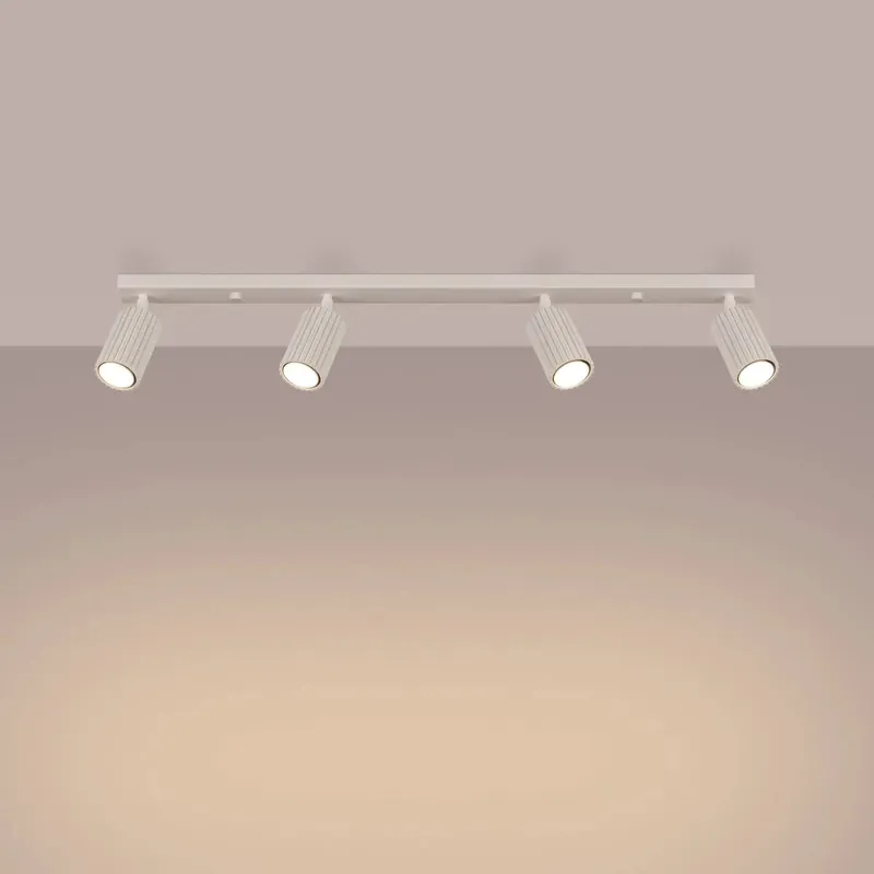 KARBON 4L beige ceiling light