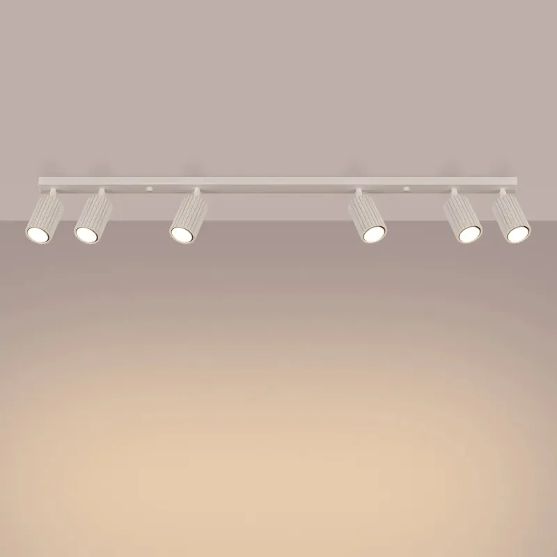 KARBON 6L beige ceiling light