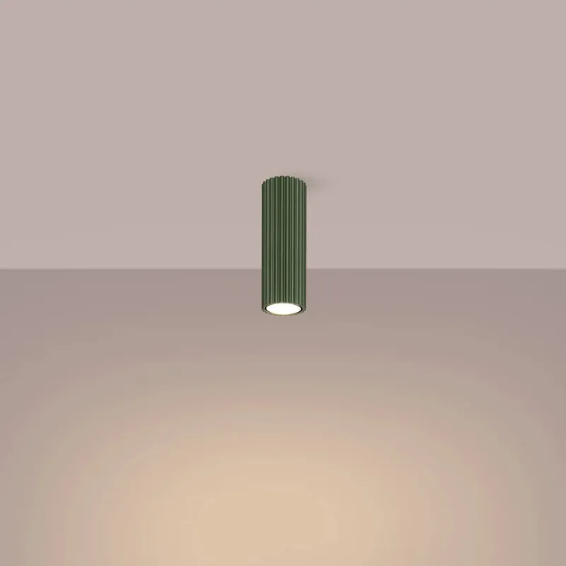 KARBON 20 ceiling light, olive green