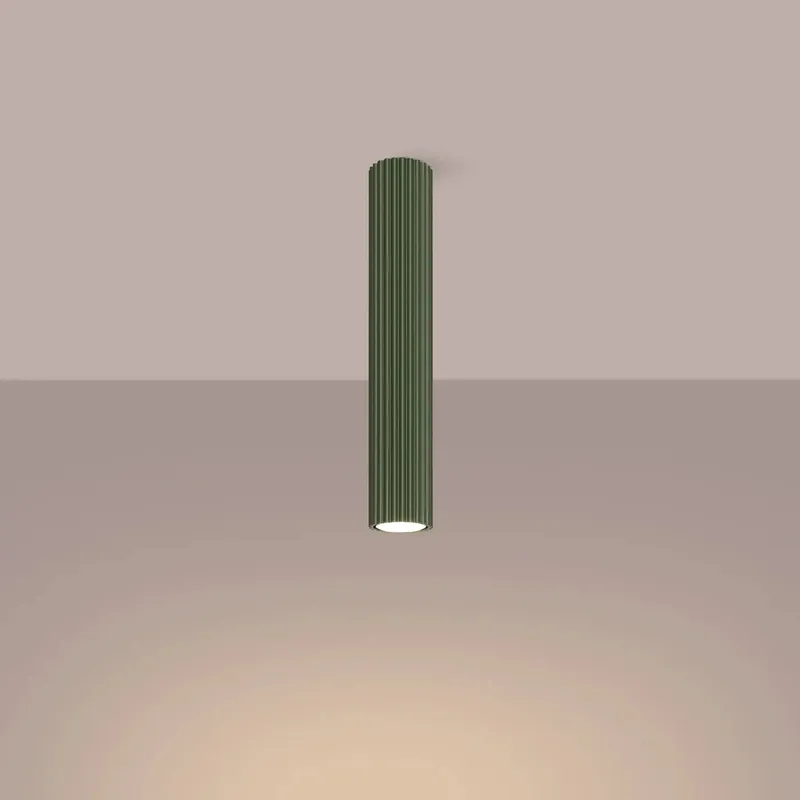 KARBON 40 ceiling light, olive green