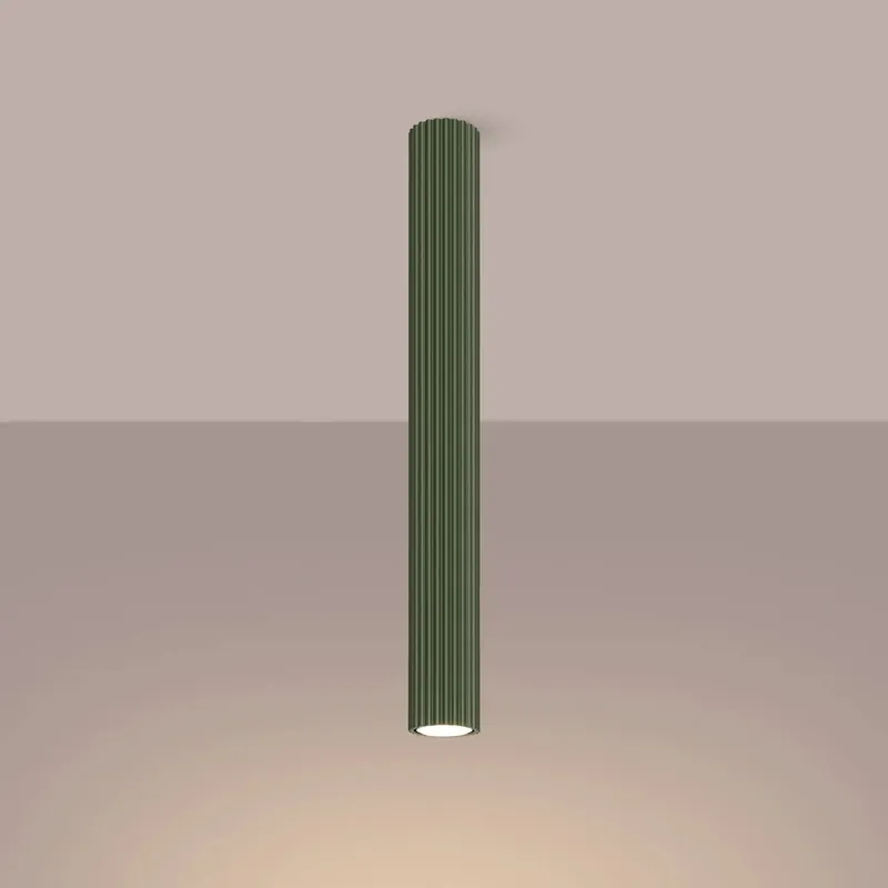 KARBON 60 ceiling light, olive green