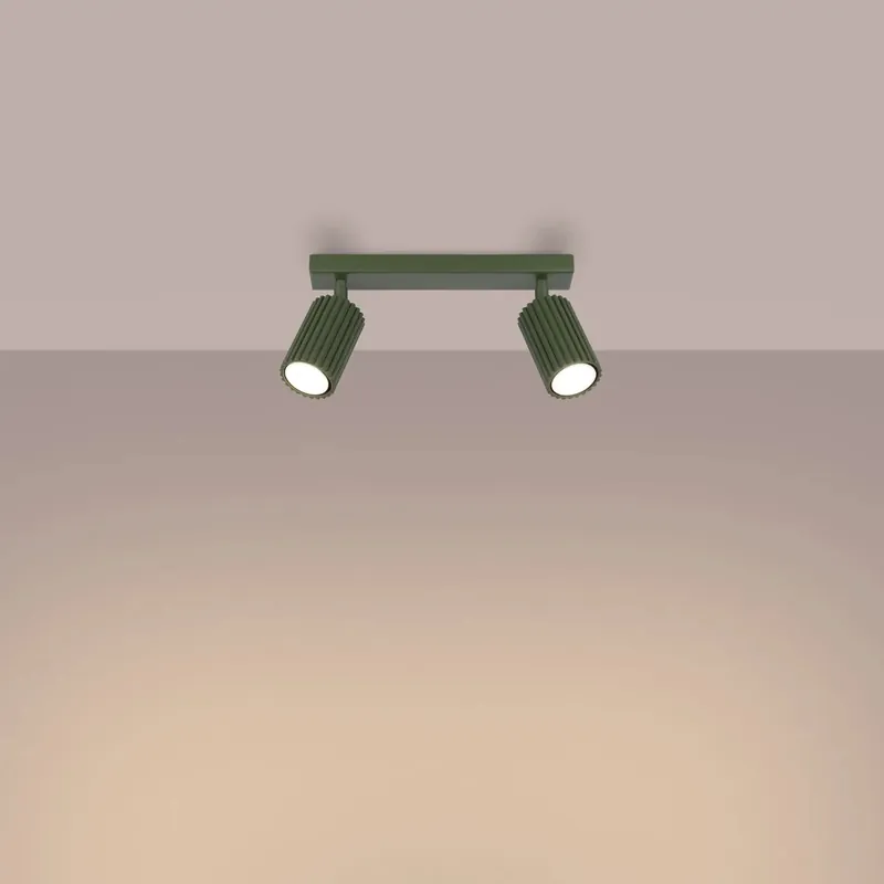 KARBON 2 ceiling light, olive green