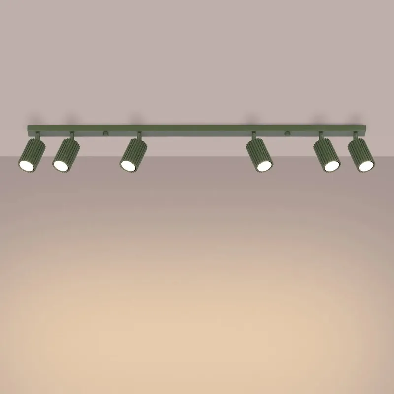 KARBON 6L ceiling light, olive green