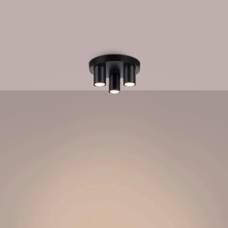 LAGOS 3P black ceiling light