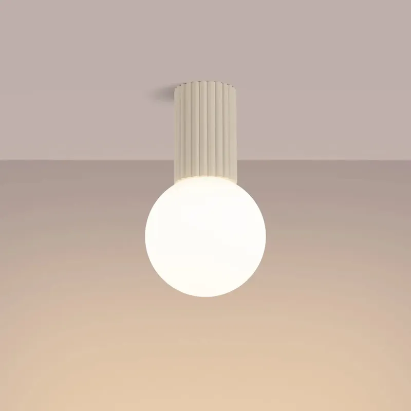 HALO beige ceiling light IP44