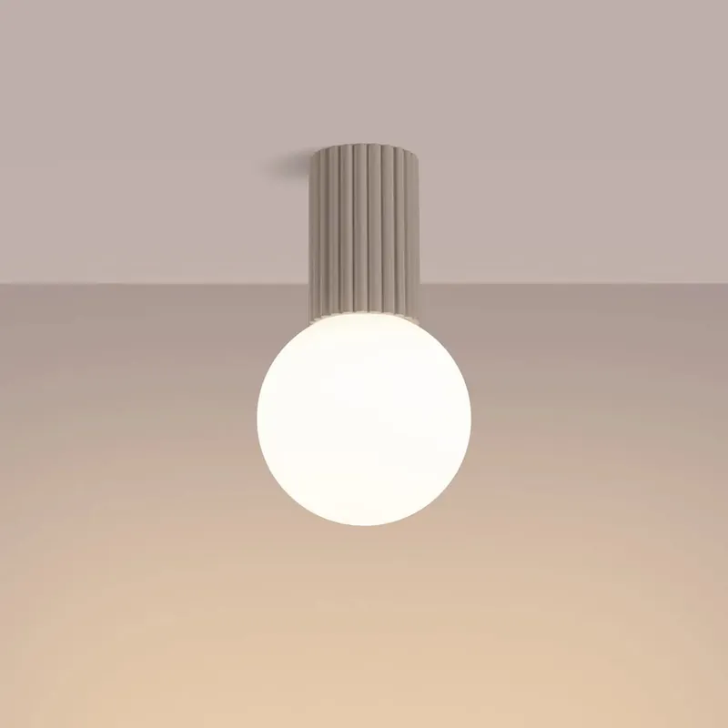 HALO taupe ceiling light IP44