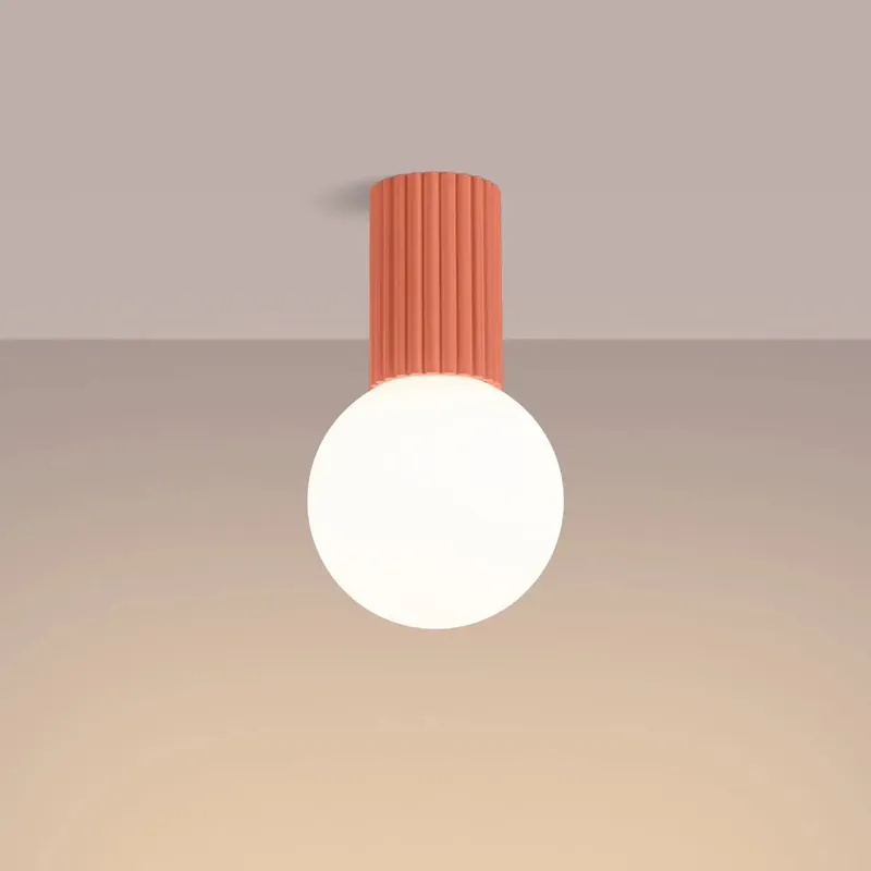 HALO peach ceiling light IP44