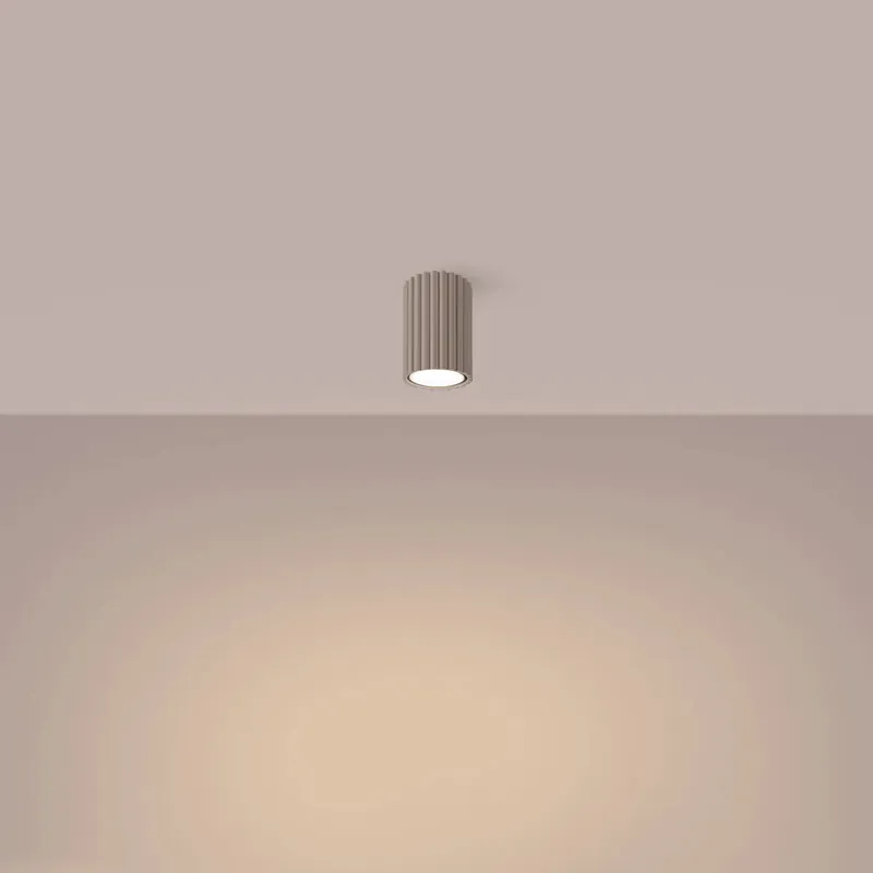 KARBON 10 taupe ceiling light