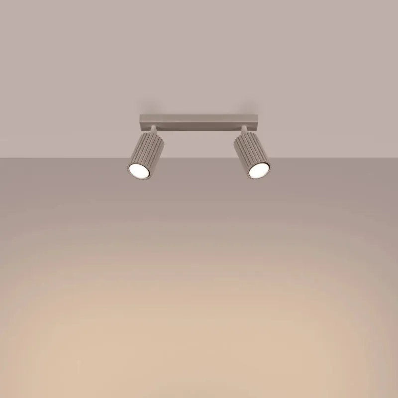 KARBON 2 taupe ceiling light