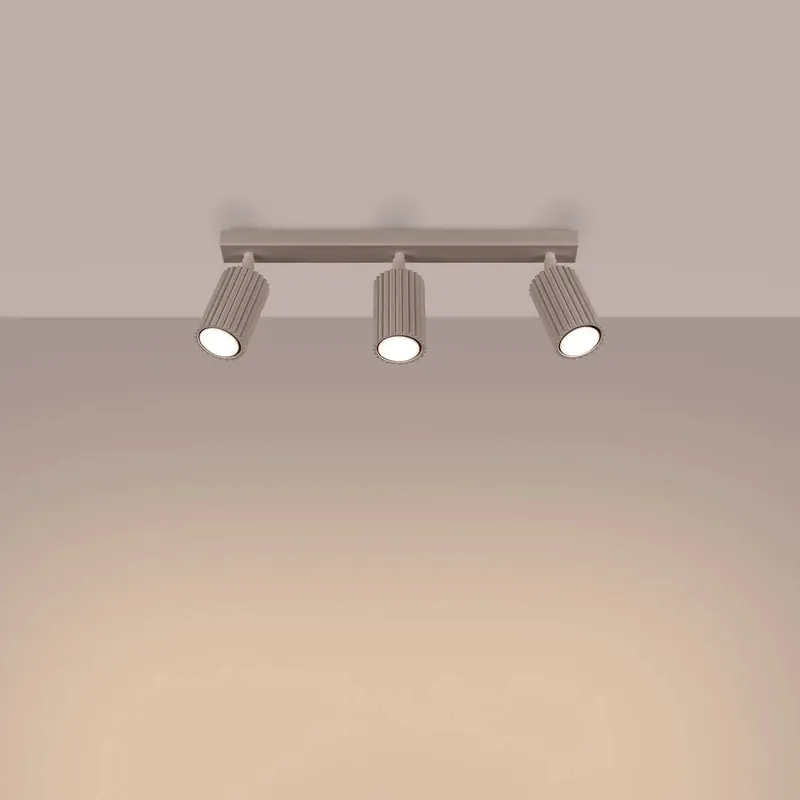 KARBON 3L taupe ceiling light