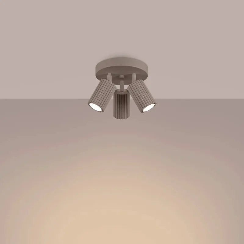 KARBON 3P taupe ceiling light
