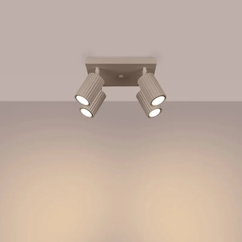 KARBON 4 taupe ceiling light