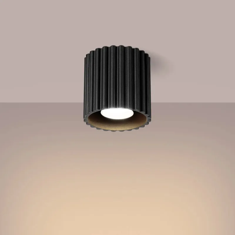 AURA 1 black GU10 ceiling light
