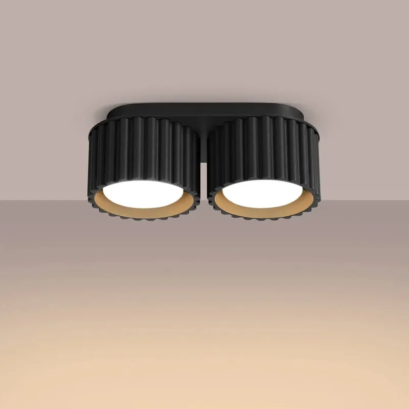 AURA 2 black ceiling light Gx53