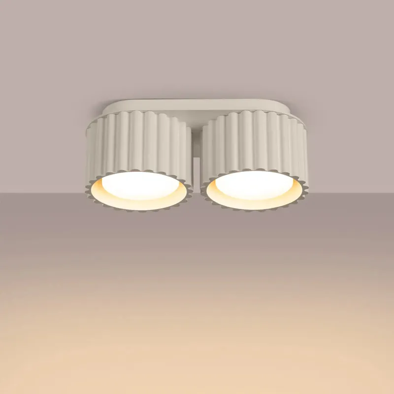 AURA 2 beige ceiling light Gx53